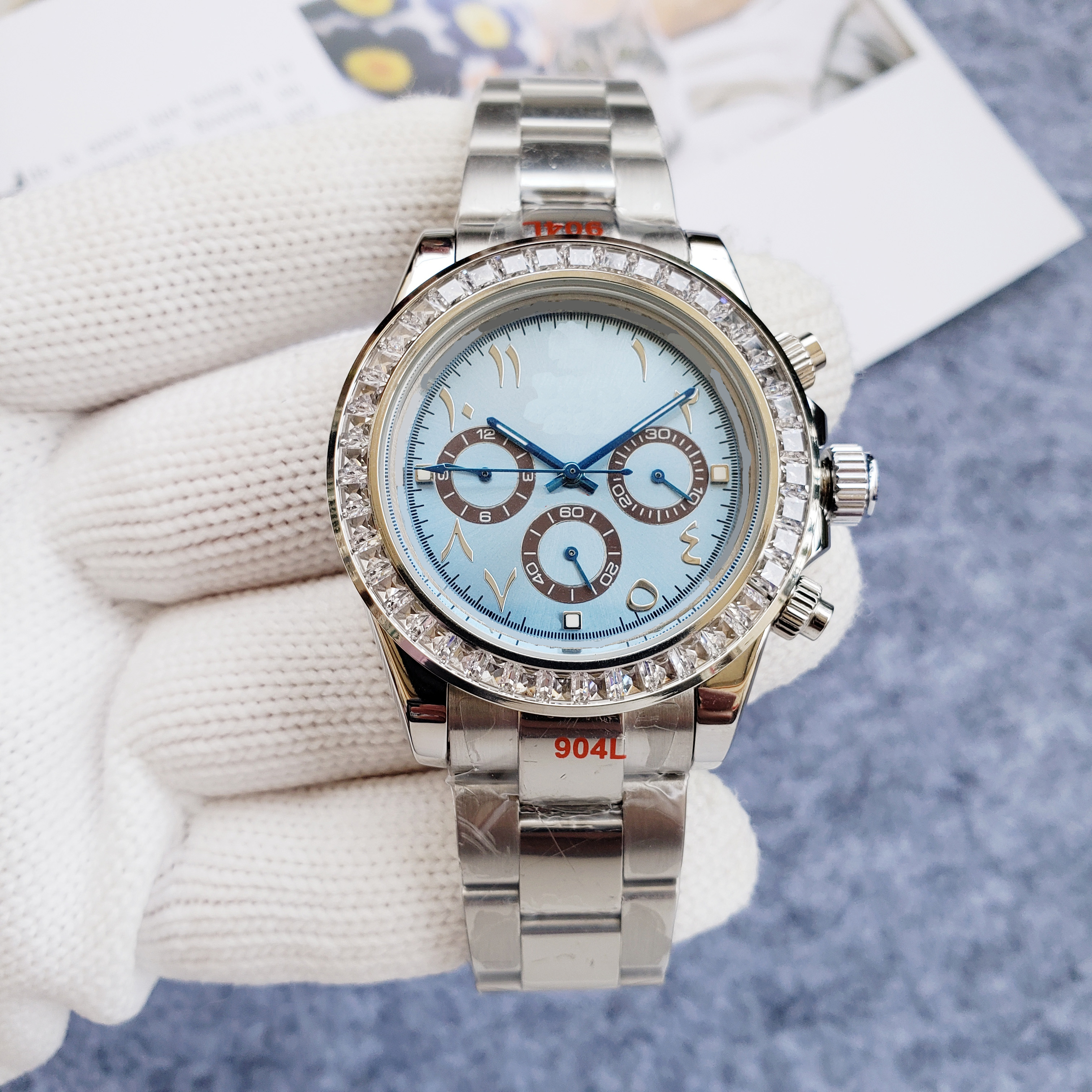 

Watch Automatic Mechanical Mens Watches 41mm Silver Wristband Waterproof All Stainless Steel Wristband Fashion Designer Wristwatch a1, Color1