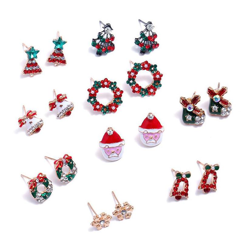 

Charm New Earrings With Cute Christmas Series Charms Santa Claus Tree Ear Stud Women Jewelry Fashion Drop Delivery Dhgarden Dhsg1