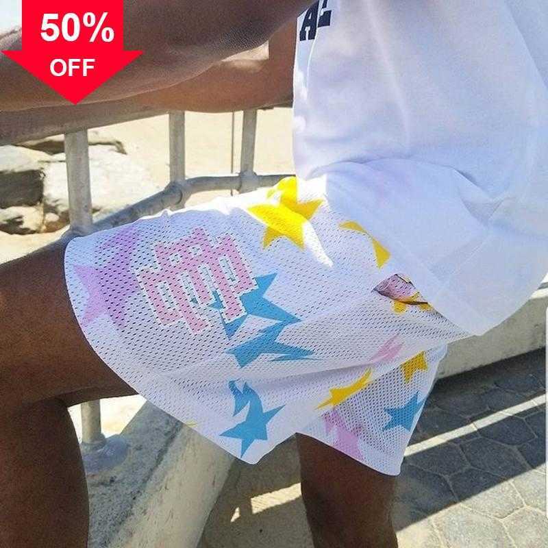 

Shorts Eric Emanuel Ee Basic York City Skyline Fitness Beach Pants Basketball Mesh BreathableS to 2XL Size, White coffee