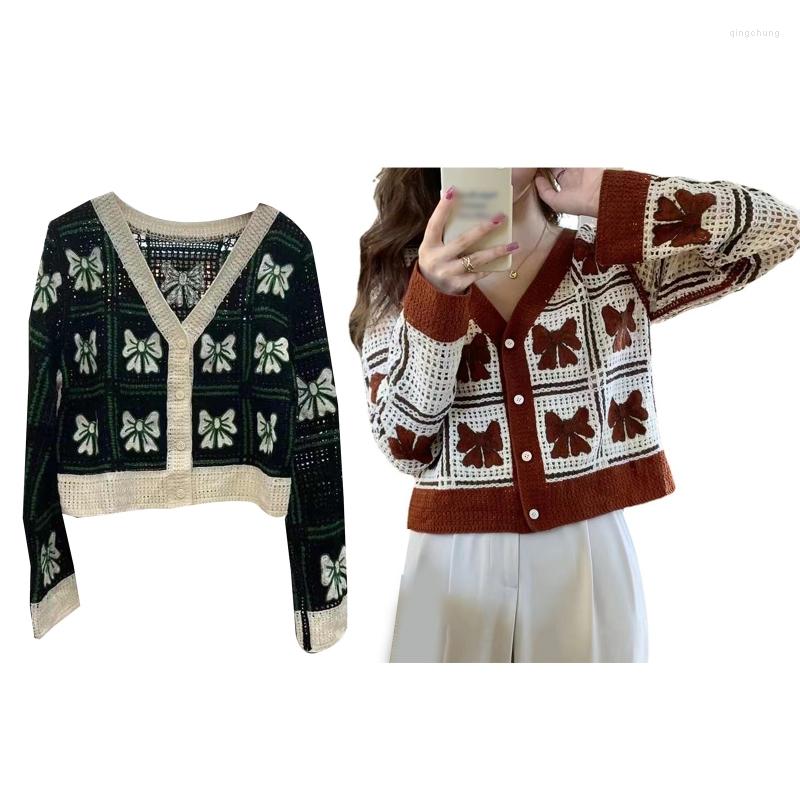 

Women's Knits Womens Hollow Out Sweaters Y2k Crop Tops Sexy Long Sleeve Open Front T-Shirts, Red