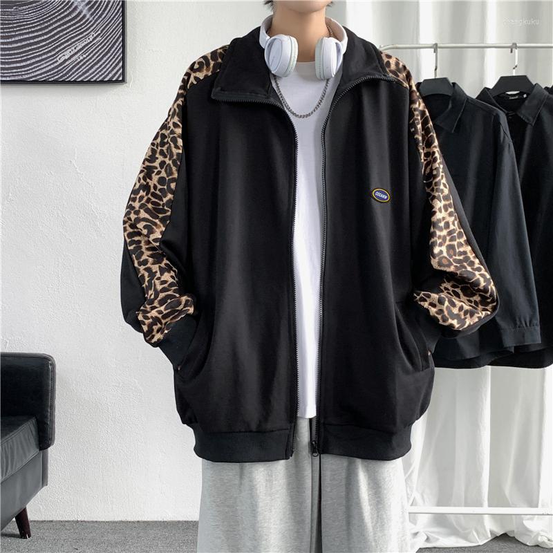 

Men's Jackets 2023 Spring Affordable Luxury Fashion Men's Jacket Loose All-match Casual Cardigan Top Boutique Clothing Simple Style, Black