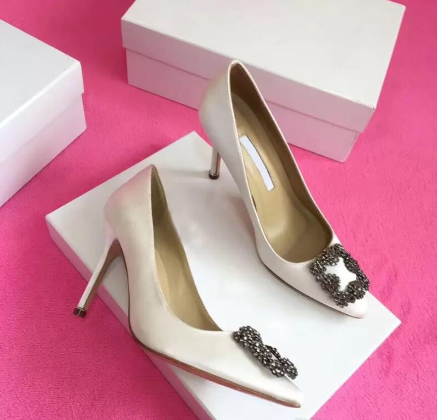 

Designer Party Wedding High heels Sandals Shoes Hangisi 70mm Bride Women Ladies Sandals Fashion Sexy Dress Shoe Pointed Toe High-Heels Leather Glitter