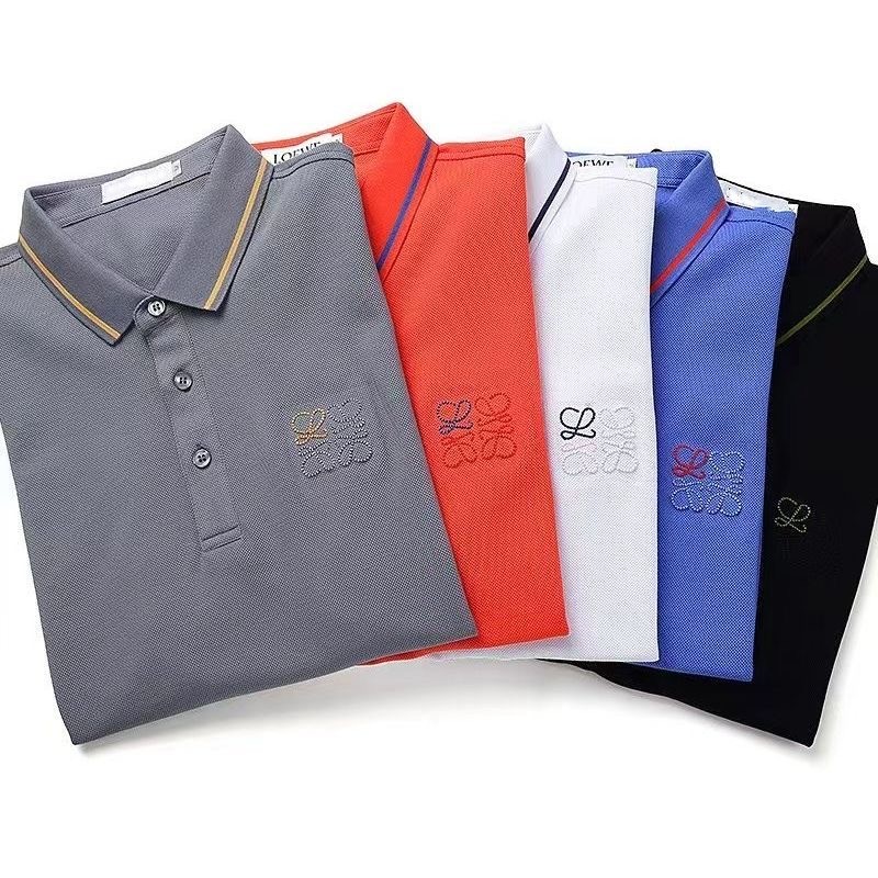 

Mens Designer Polos Brand Embroidery clothing men fabric loewees letter polo t-shirt collar t-shirt tee shirt tops Classic business casual Cotton breathable tshirt
