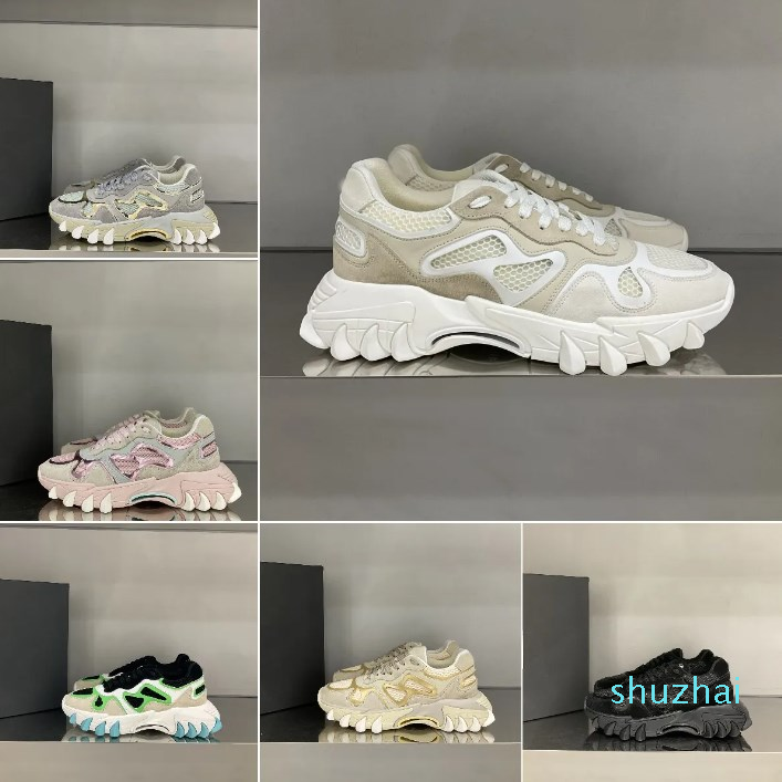 

2023 Designer top quality casual shoes men wome lovers characteristic cat claw shoes stitching contrast color upper sheepskin daddy shoes Plate-form 35-45, Colour 5