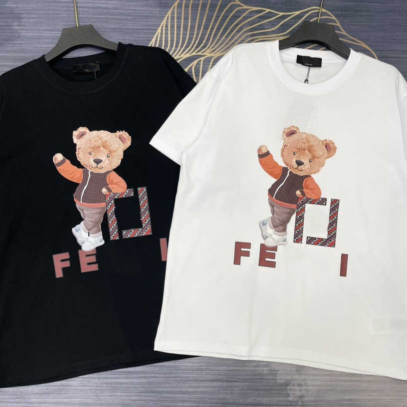 

Designer Luxury Fends FF Classic Fashion Trends Versatile Comfortable New Little Bear Letter Short Sleeve T-shirt Male And Female Couples