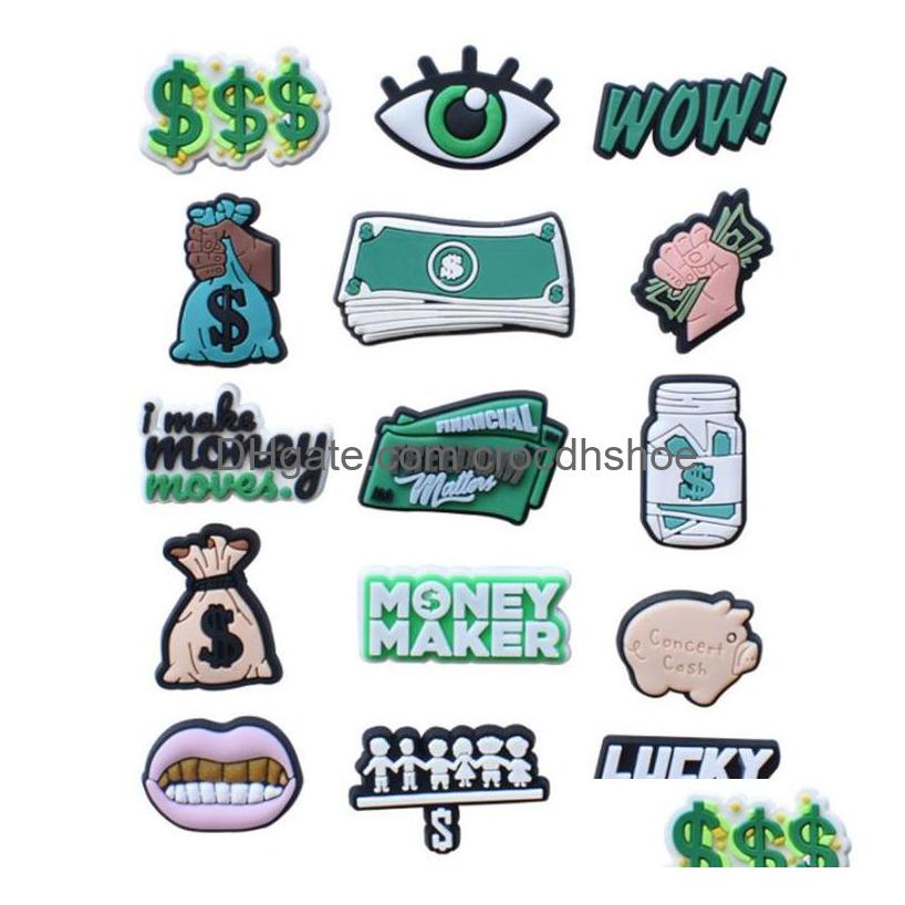 

Shoe Parts Accessories Money Croc Charms Charm With Buckle Drop Delivery Otgbw