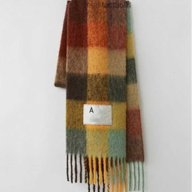 

Ac Women Luxury Men's Scarf Fashion Scarves Imitation Cashmere Plaid Wraps Long Student Bib Warm Shawl Rainbow Thick Lattice Tassel Female0li8tvx1