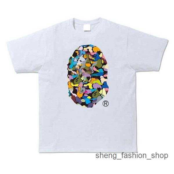 

Bathing ape Designer Luxury Apes Classic Mens and Womens t Shirt Hip Hop Shark Top Summer Breathable Versatile High Street Trend Tees 5 RGC7