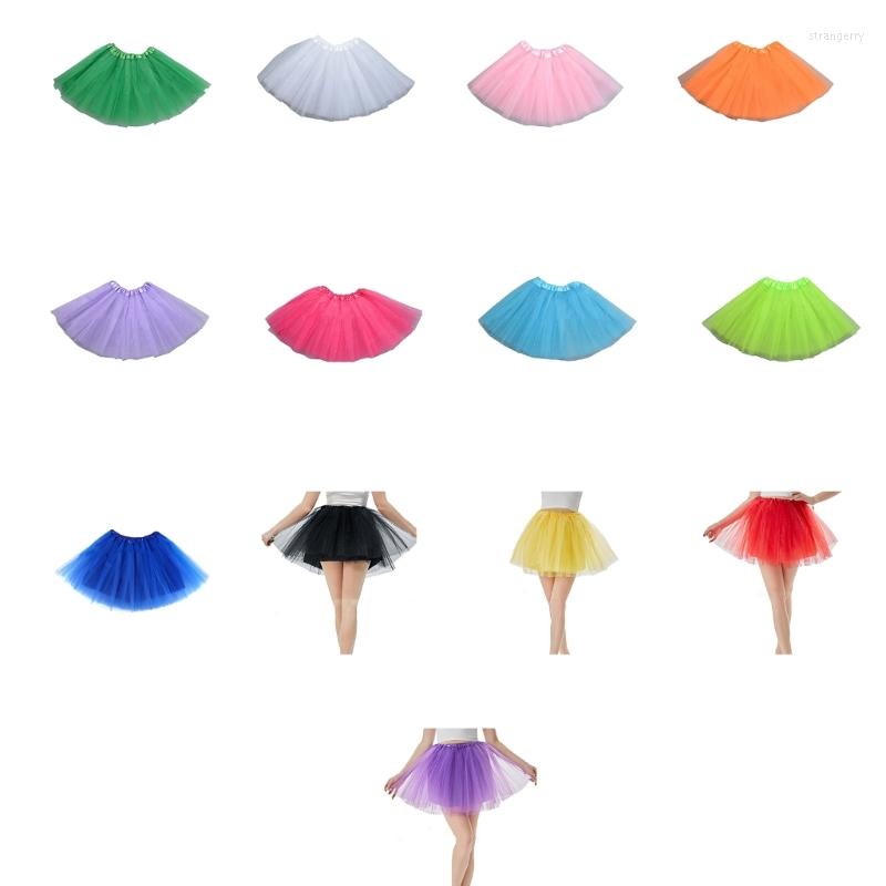 

Skirts Women's Tutu Skirt 4 Layered Classic-Elastic Ballet For Party, Dark purple