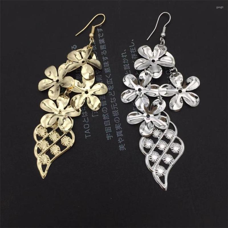 

Stud Earrings Multi Level Lce Flower Leaf European And American Exaggerated Wholesale