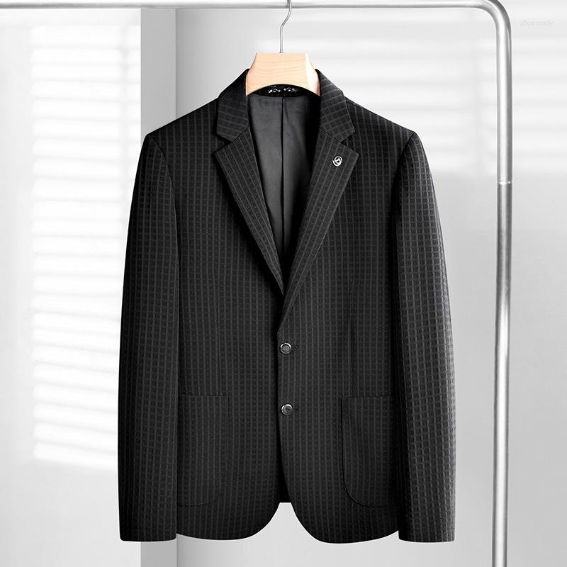 

Men's Suits Large Quality High Arrival Super Autumn Men's Youth Fashion Casual Plaid Printed Suit Plus Size  2XL 3XL 4XL 5XL 6XL 7XL