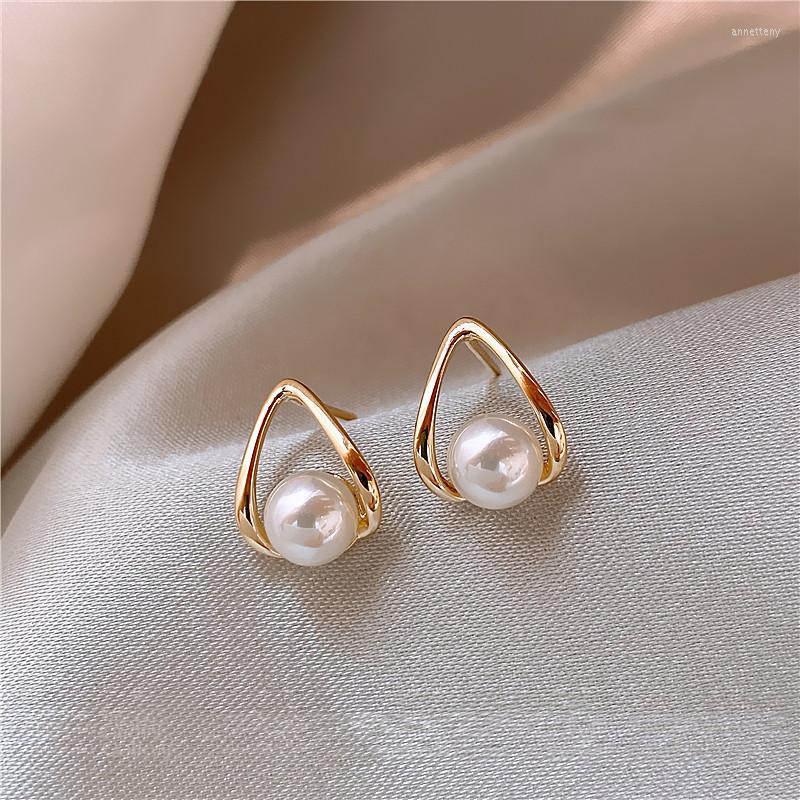 

Stud Earrings 2023 Korean Simple Pearl For Women Advanced Design Light Luxury Style