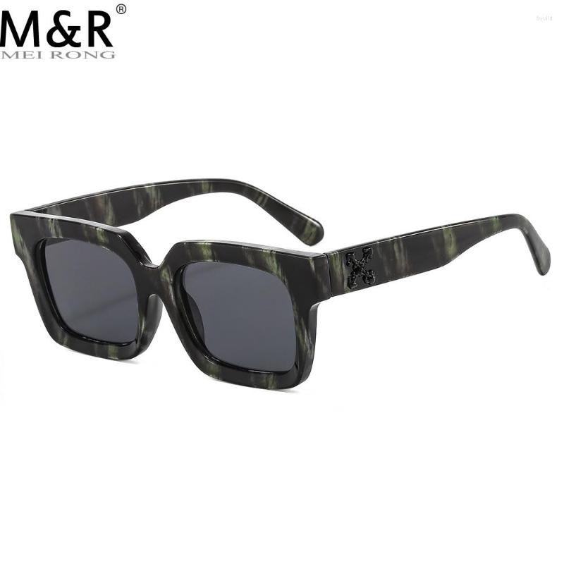 

Sunglasses 2023 Lnternet Celebrities Fashion Square Snowflake Glasses Tide Bright Black Sunshade Mirror For Women