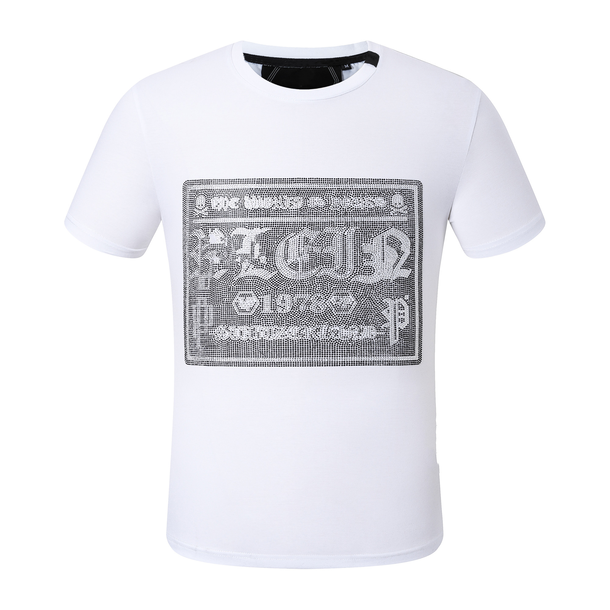 

Phillip Plain Men designer PP Skull Diamond t shirt Short sleeve Dollar Brown bear Brand tee O-Neck high Quality Skulls TShirt tees tops PP2072, 20