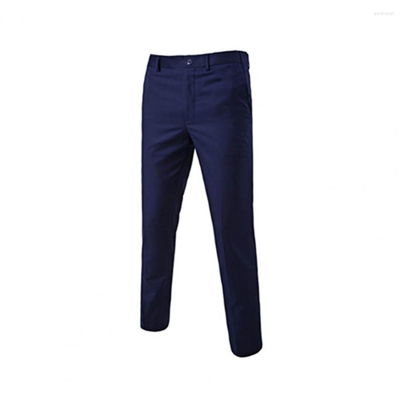 

Men's Suits 1 Set Trendy Men Suit Handsome Blazer Pants Solid Color One Button Formal Business Groom Daily Wear, Light blue