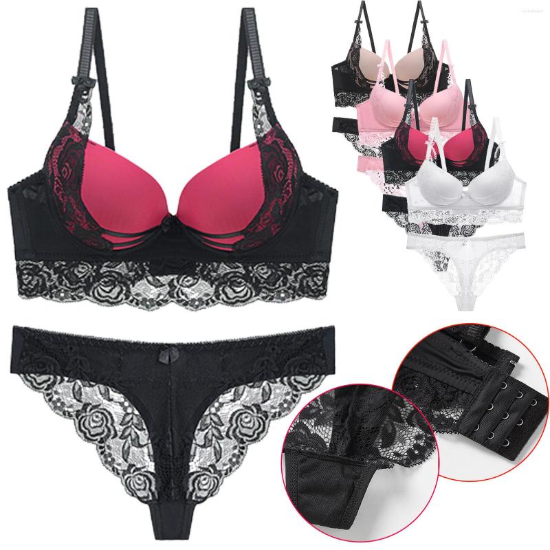 

Bras Sets Ruffle Lace Lingerie Sexy Women's Underwear Transparent Short Skin Care Kits Bra Brief Erotic Intimate, Bg