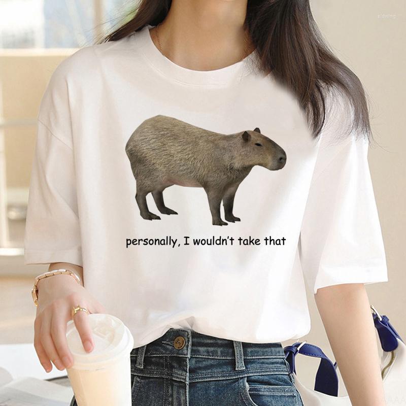 

Men's T Shirts Capybara Shirt Men Funny Summer Graphic Male Japanese Designer Clothes, 20465