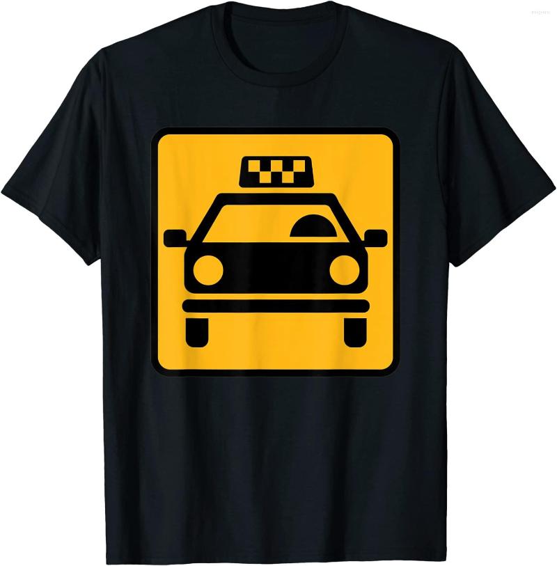 

Men's T Shirts Taxi Symbol T-Shirt, Black