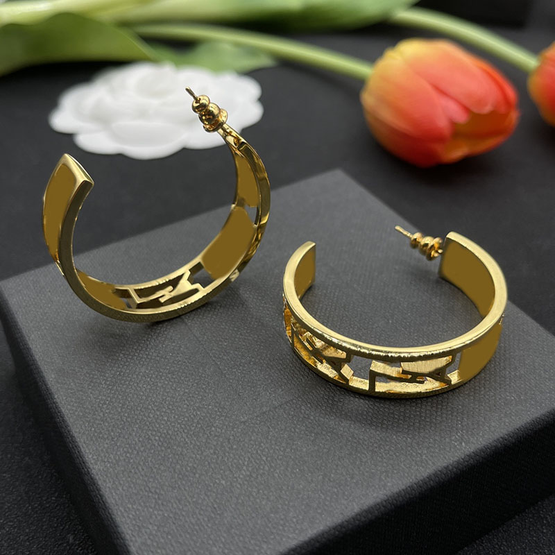 

Gold Earring luxury designer earrings For Women mens earring Letter Eardrop Luxury Designers Jewelry Charm Ear Ring Studs with box