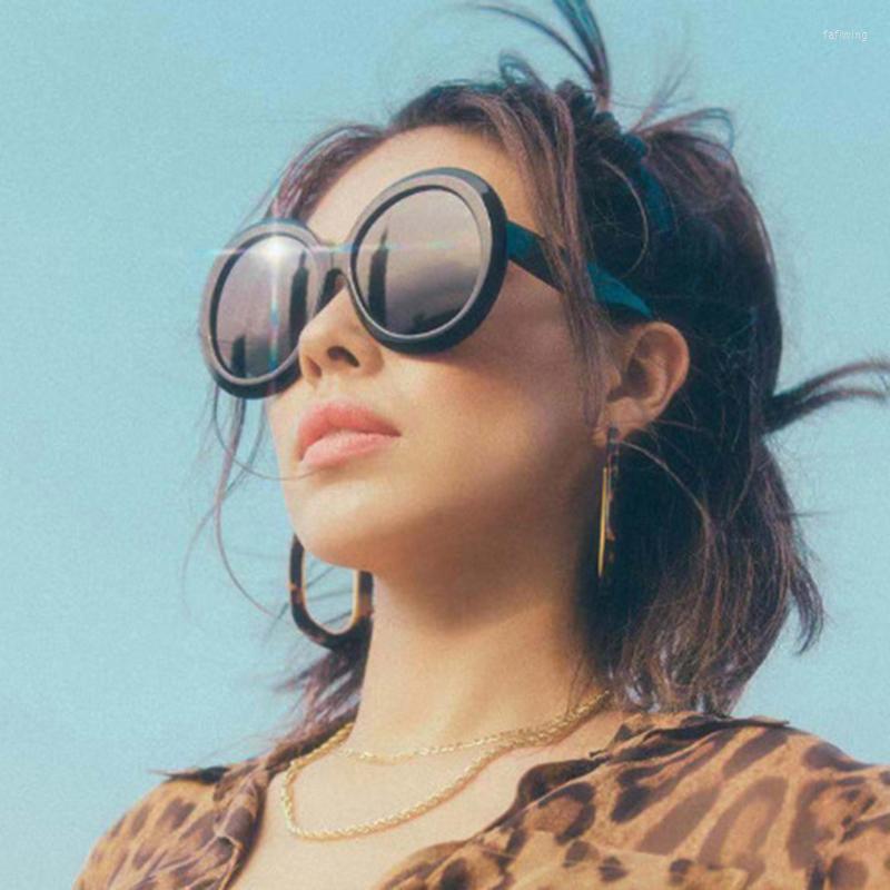 

Sunglasses Big Frame Oversized Unisex Retro Round Colorful Dark Shades Women Brand Designer Personalized Stylish Sun Glass Men
