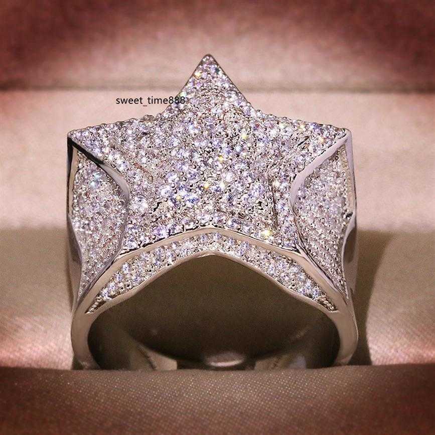 

Real S925 Sterling 2 Carats Natural Moissanite Ring for Women Hip-Hop Men Anillo Silver 925 Jewelry Rings De Bizuteria235j