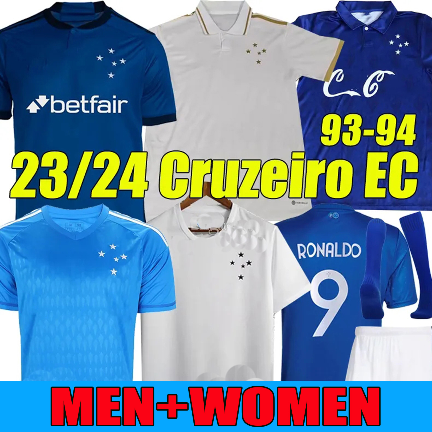 

soccer jerseys 23 24 Cruzeiro Esporte Clube Home Away 2023 GIOVANNI EDU BRUNO JOSE ADRIANO 1993 94 retro football jersey camisa Vest Kits full sock sets, 23-24 home women