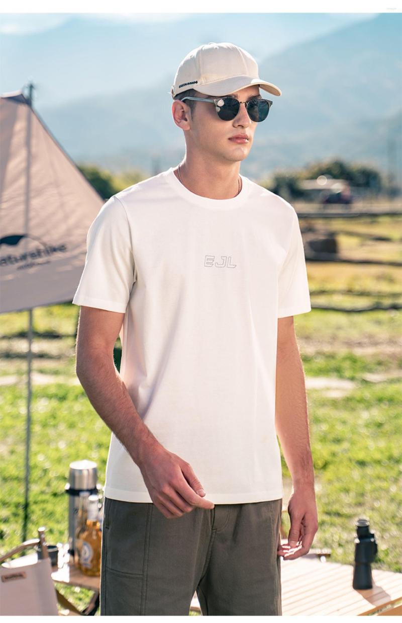 

Men' T Shirts 2712 Men' Short-sleeved T-shirt 2023 Summer Letter Embroidery Round Neck Shirt, Black