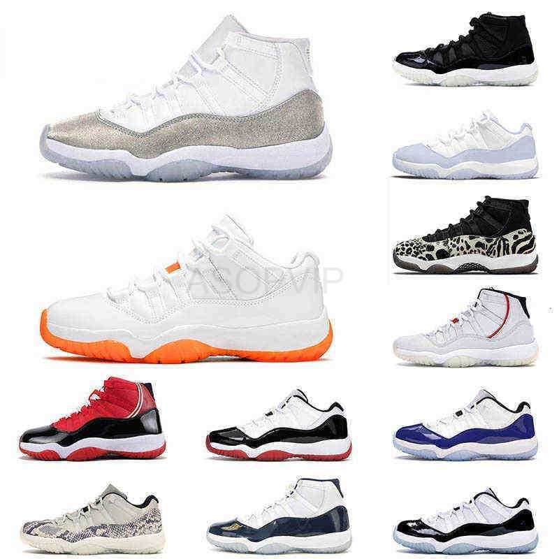 

Hotting Selling 11s Basketball Shoes Jumpman 11 XI Cool Grey Concord Bred Rose Gold Heiress Black Stingray Womens Mens Gamma Blue Sneakers, B5 45 concord high 36-47 (2)