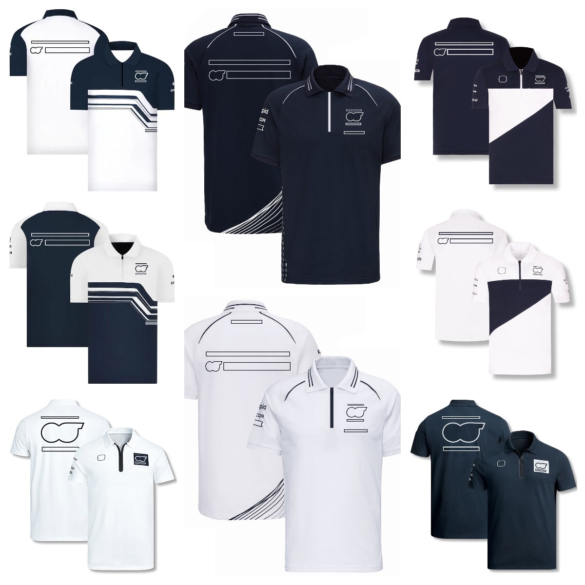 

New summer men's POLO shirt F1 team driver's clothing casual short-sleeved lapel T-shirt customized racing POLO shirt for men and women.