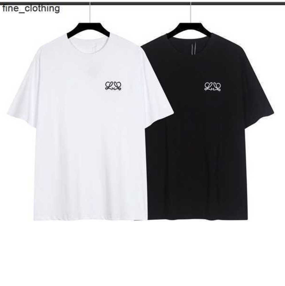 

Designer Tide Men' T Shirts Top Chest Letter Laminated Print Short Sleeve High Street Loose Oversize Casual couple t shirt 100% Pure Cotton Tops loews Men Women, White