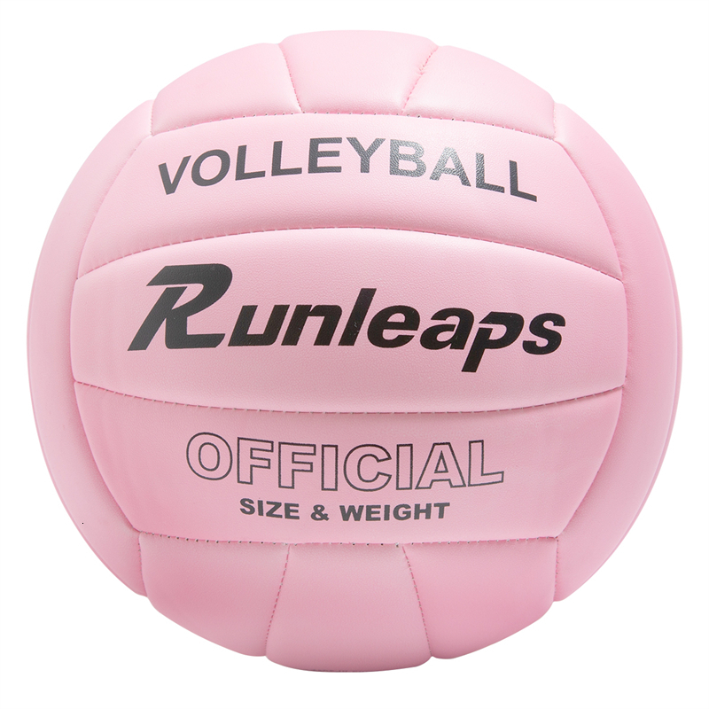 

Balls Pink Volleyball Ball Official Size 5 Indoor for Men Women Youth Outdoor Beach Games Gym Training Sports Waterproof 230413