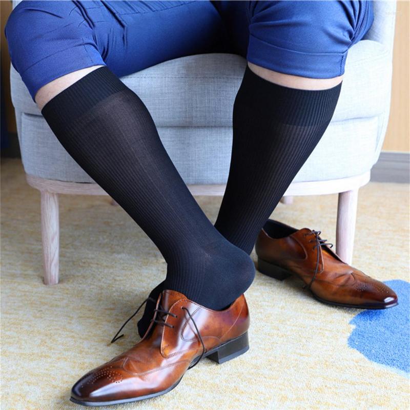 

Men's Socks Breathable Mens Stockings Striped 39-44 Thin Black Transparent Tube Business Daily Dress 2023 High Quality