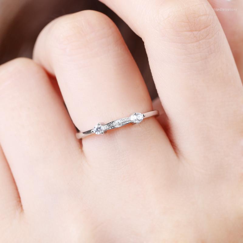 

Cluster Rings 925 Sterling Silver 5-10mm Pearl Or Round Bead Semi Mount Ring For Women White Gold Plated DIY Stone Setting