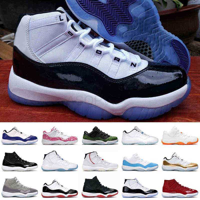 

2021 Top Quality Jumpman 11 11s OG Basketball Shoes 25th Anniversary Cool Grey Bred Concord Win Like 96 Snake Green Low Legend Blue Citrus, B12 space jam 36-47.jpg