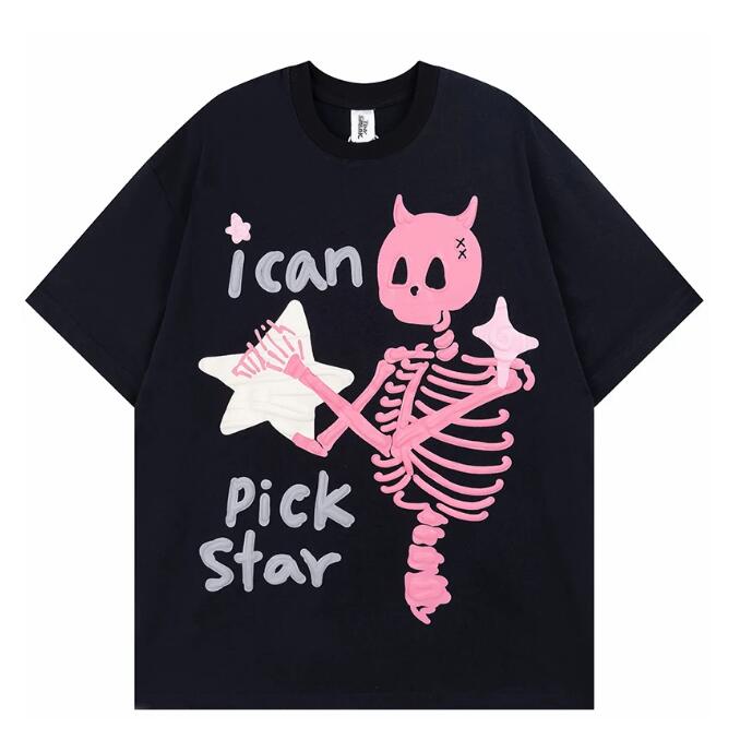 

Men Tops Tee Streetwear Tshirt Graphic T-Shirt Cotton 2023 T Shirt Summer Hip Hop