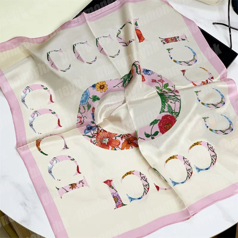 

letter printed designer shawl for women luxury silk scarf ladies hair wrap sun-proof neckerchiefs designers g scarves twill silks Pashmina office lady cravat