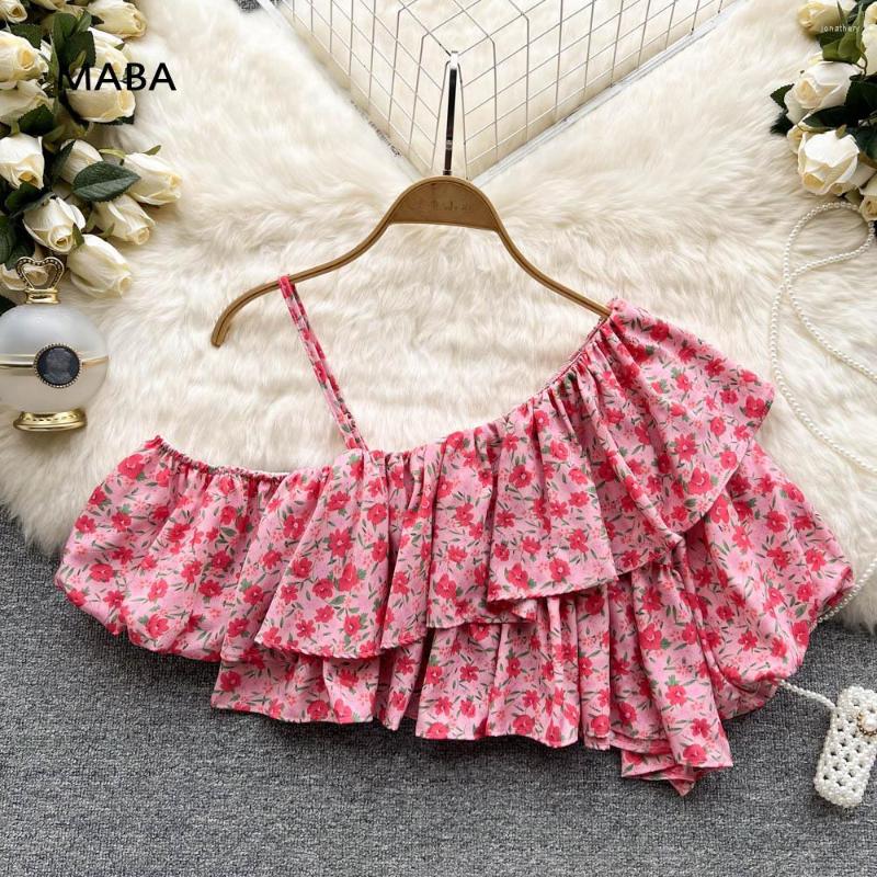 

Women's Blouses Bohemian Vintage Ruffle Short Shirt Top Women 2023 Summer Off Shoulder Lantern Sleeve Floral Midi Sexy Beach Crop, Black