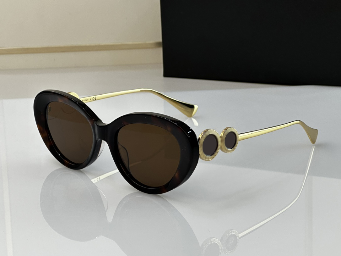 

Sunglasses For Men Women Designers Summer 4587 Style Anti-Ultraviolet Retro Plate Oval Frame Random Box