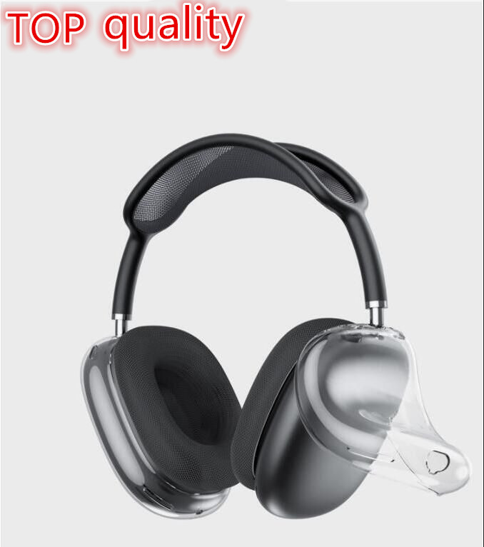 

For Airpods Max Headphone Accessories airpod maxs Headset Transparent TPU shell Solid Silicone Waterproof Protective case AirPods Maxs Headphones Cases