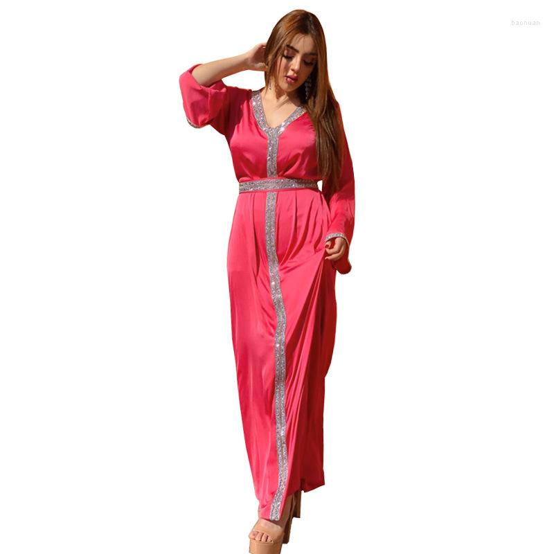 

Ethnic Clothing Africna Dresses For Women 2023 Summer African V-neck Long Sleeve Plus Size Dress Maxi Clothes