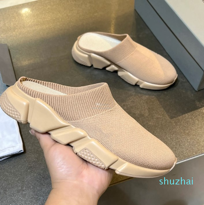 

2023 new Sock shoes designer men casual womens speed trainer socks boot speeds shoe runners runner sneakers Knit Women 1.0 Walking triple Black White green Lace Sport, As picture