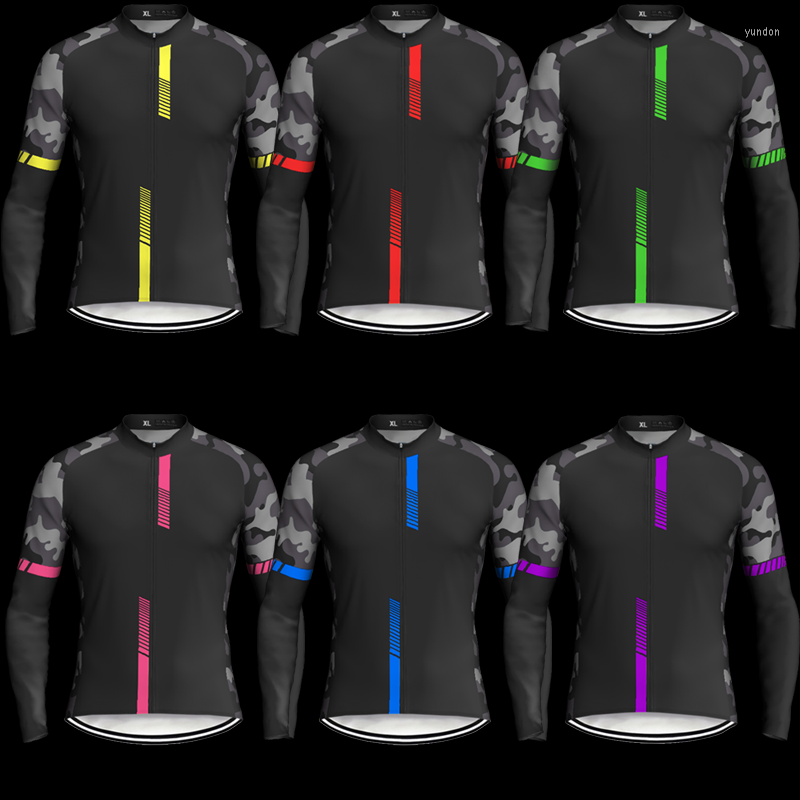 

Racing Jackets Outdoors Long Cycling Men Jacket Bike Jersey MTB Shirt Race Sport Top Wear Road Mountain Maillot Breathable Bicycle Clothing