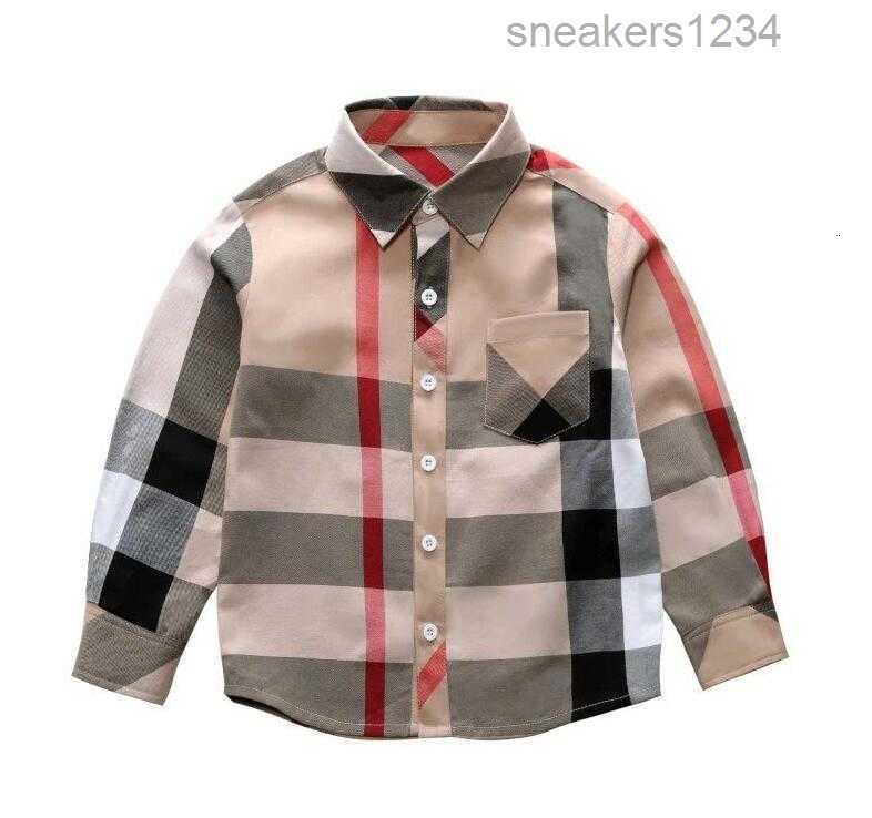 

Spring Fall Baby Boys Plaid Shirts Gentleman Style Boy Leisure Shirt Turn-Down Collar Kids Long Sleeve TShirt Children Clothing, As picture