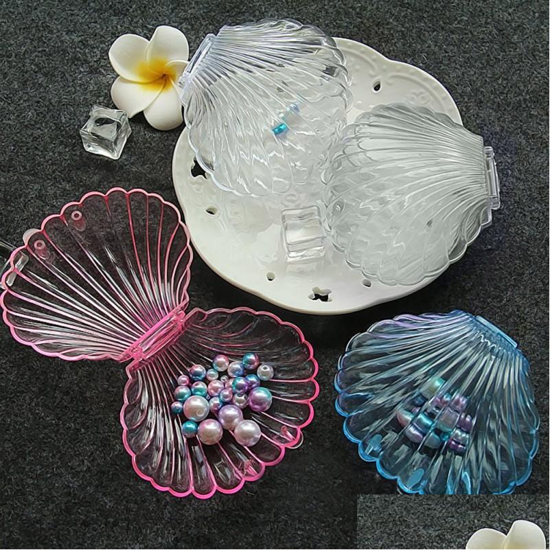 

Jewelry Boxes Transparent Shell Box Sweet Girl Cute Case Small Fresh Storage Pill Drop Delivery Packaging Display Dhgarden Dhnxr