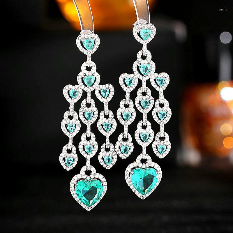 

Dangle Earrings 2023 Exaggerated Atmospheric Luxury For Women Trendy Color Design Long Concentric Lock Love Tassel