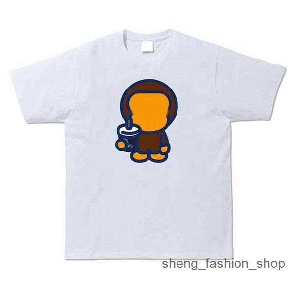 

Bathing ape Designer Luxury Apes Classic Mens and Womens t Shirt Hip Hop Shark Top Summer Breathable Versatile High Street Trend Tees 1 3BQ1
