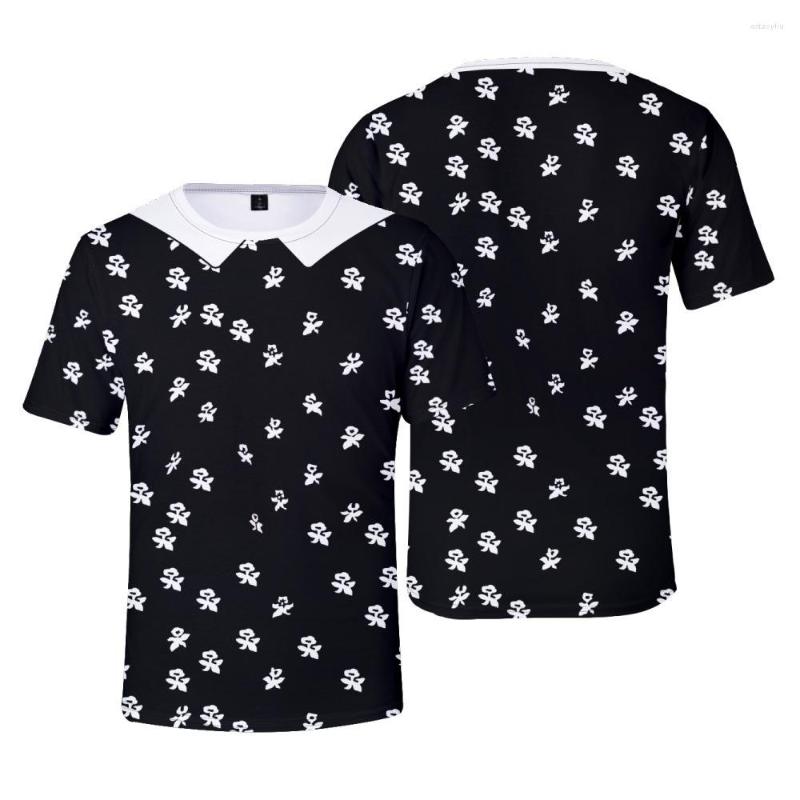 

Men's T Shirts Summer TV Wednesday Addams Tshirt Men Women Costume 3D Print T-Shirt Boys Girls Fashion Shirt Harajuku Tees Short Sleeve Tops, 002