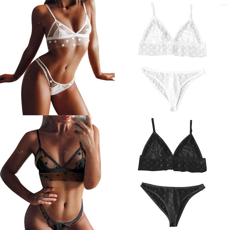 

Women' Sleepwear Ladies Lace Erotic Underwear Sexy Wave Point Cute Lingerie Garter Belt With Clips Pajamas, Black