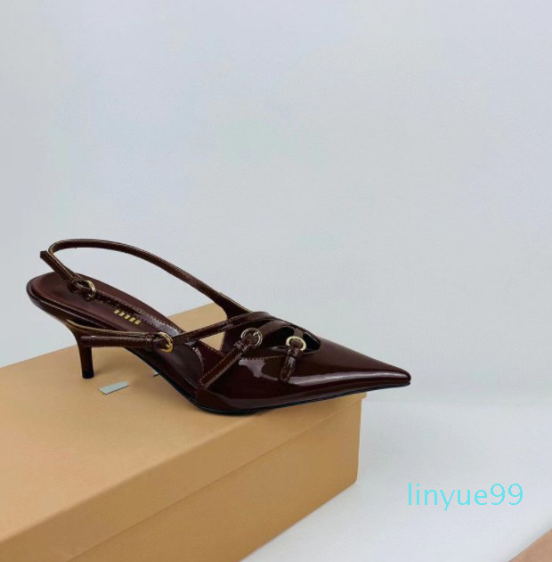 

Designer luxury Summer Satin Bow Sandals Women Classic prong High heel Shoes Fashion Derma, Color1