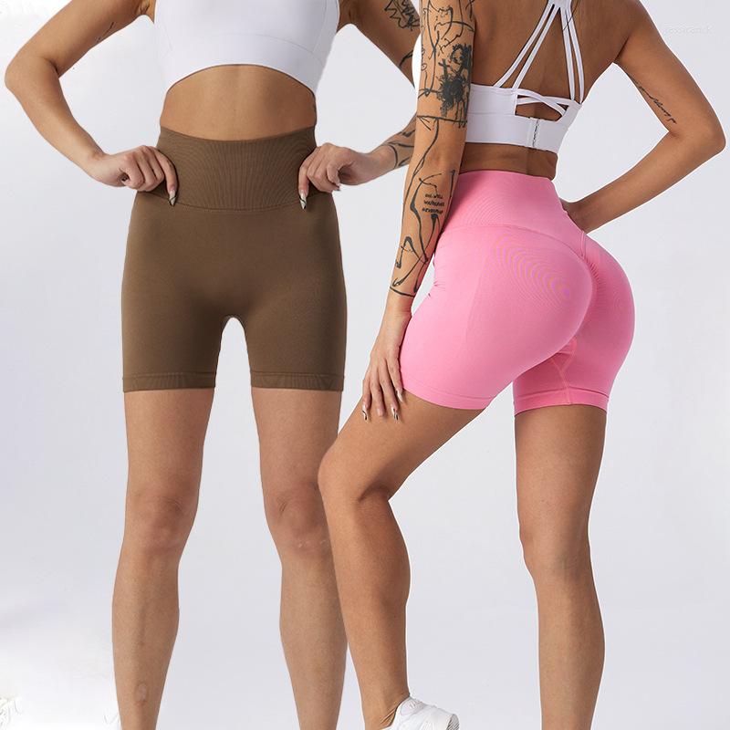 

Women' Shorts Women' Seamless Yoga Summer High Waist Buttock Lifting Fitness Gym Sexy Push Up Short Leggings Clothing, Black